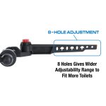 Universal Decorative Toilet Handle in Oil Rubbed Bronze