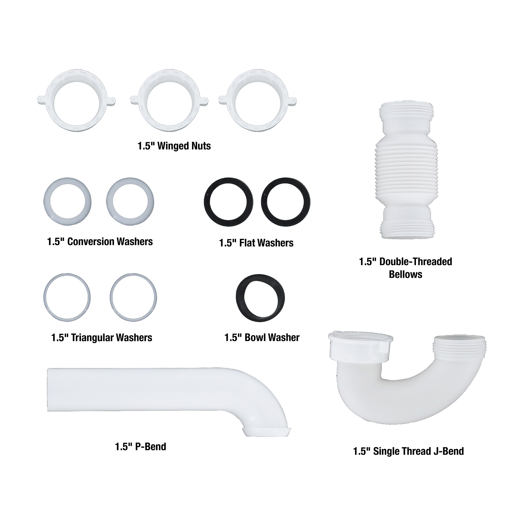 Flexible Lavatory/Kitchen Drain Trap - Danco