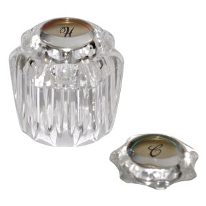 Replacement Faucet Handle for Delta Delex in Clear Acrylic