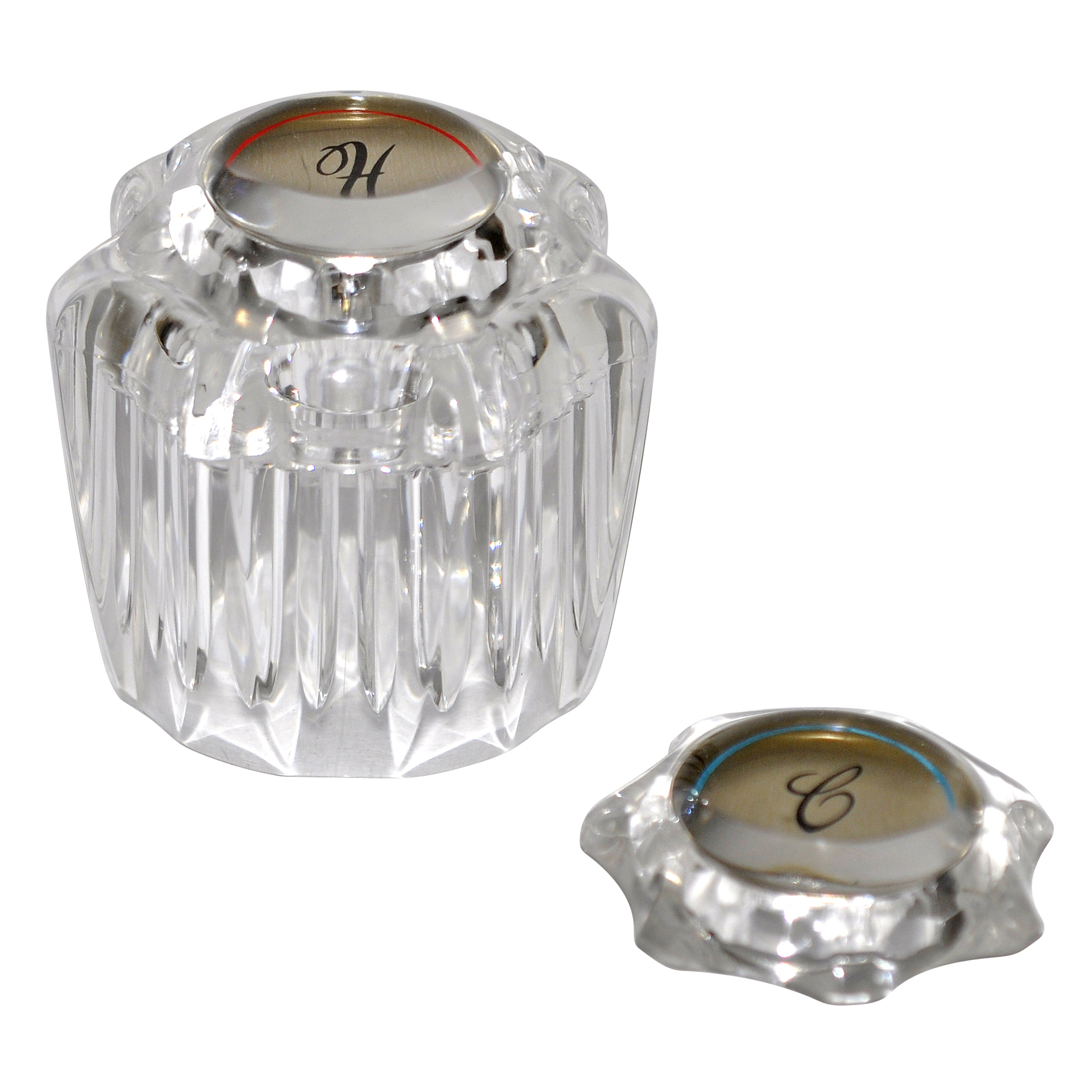 Replacement Faucet Handle for Delta Delex in Clear Acrylic