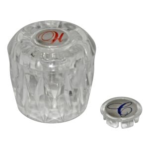 Replacement Faucet Handle for Valley in Clear Acrylic Replacement Faucet Handle for Valley in Clear Acrylic