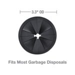 3.3 inch Garbage Disposal Splash Guard Baffle in Black