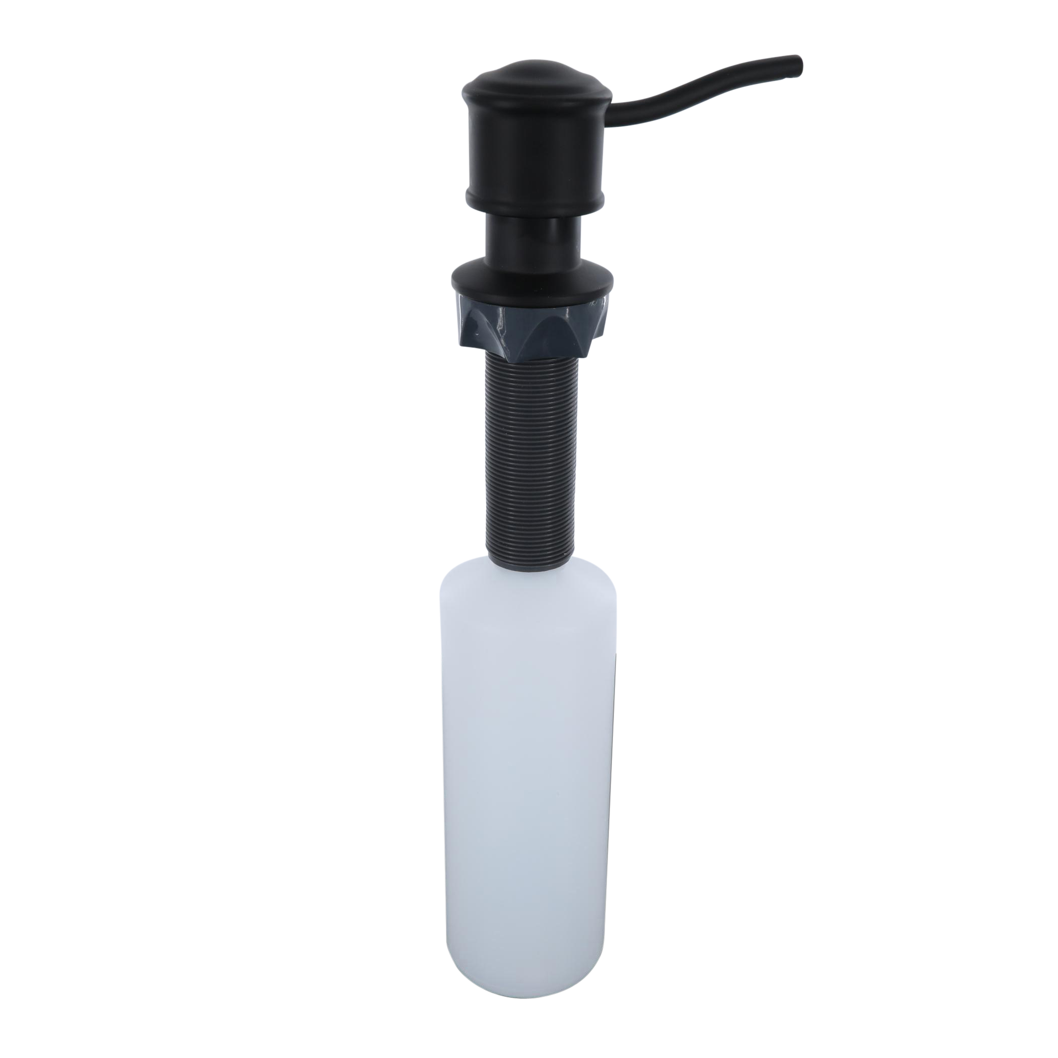 Universal Soap Dispenser with Curved Nozzle in Matte Black - Danco