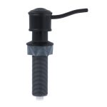 Universal Soap Dispenser with Curved Nozzle in Matte Black