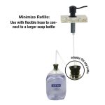 Universal Soap Dispenser with Curved Nozzle in Matte Black