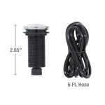 Kitchen Sink Top Mount Air Switch for Garbage Disposals in Stainless Steel