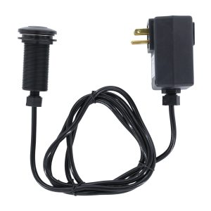 Kitchen Sink Top Mount Air Switch for Garbage Disposals in Matte Black