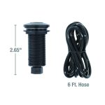 Kitchen Sink Top Mount Air Switch for Garbage Disposals in Matte Black