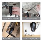Kitchen Sink Top Mount Air Switch for Garbage Disposals in Matte Black