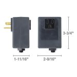 Kitchen Sink Top Mount Air Switch for Garbage Disposals in Matte Black
