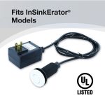 Kitchen Sink Top Mount Air Switch for Garbage Disposals in White