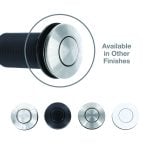 Kitchen Sink Top Mount Air Switch for Garbage Disposals Replacement Button in Stainless Steel