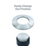 Kitchen Sink Top Mount Air Switch for Garbage Disposals Replacement Button in Stainless Steel