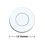 Kitchen Sink Top Mount Air Switch for Garbage Disposals Replacement Button in White