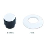Kitchen Sink Top Mount Air Switch for Garbage Disposals Replacement Button in White