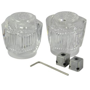 Small Faucet Handles in Clear Acrylic Small Faucet Handles in Clear Acrylic