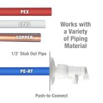 Polymer Push-On Quarter Turn Angle Stop Valve