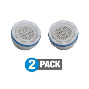 Water Saving 1.2 GPM Junior Hidden Faucet Aerator Insert (2 Pack)