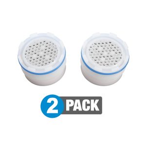Water Saving 1.2 GPM Tiny Hidden Faucet Aerator Insert (2 Pack)