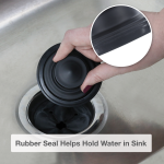 1st image of Kitchen Garbage Disposal Drain Stopper in Matte Black
