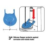 Universal Water-Saving Toilet Repair Kit for 3-inch Flush Valve Toilets