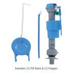 Universal Water-Saving Toilet Repair Kit for 3-inch Flush Valve Toilets