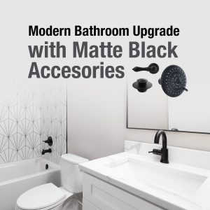 Modern Bathroom Upgrade with Matte Black Accessories
