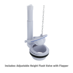 5th image of Universal Water-Saving 3-inch Toilet Flush Valve