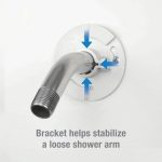Shower Arm Bracket Stabilizer in Chrome