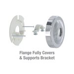 5th image of Shower Arm Bracket Stabilizer in Chrome