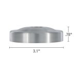 Shower Arm Bracket Stabilizer in Brushed Nickel