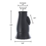 Smart Spray Pull Down Faucet Spray Head in Matte Black