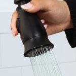 Smart Spray Pull Down Faucet Spray Head in Matte Black