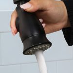 Smart Spray Pull Down Faucet Spray Head in Matte Black
