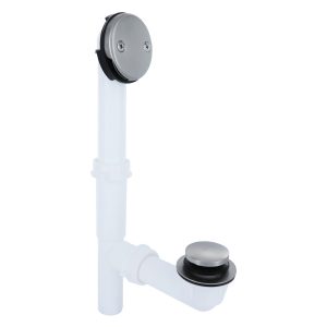 Touch-Toe Tub Drain Kit with Brushed Nickel Trim Touch-Toe Tub Drain Kit with Brushed Nickel Trim