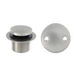 Touch-Toe Tub Drain Kit with Brushed Nickel Trim