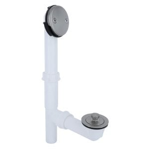 Twist and Turn Tub Drain Kit with Brushed Nickel Trim