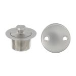 6th image of Twist and Turn Tub Drain Kit with Brushed Nickel Trim