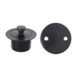6th image of Twist and Turn Tub Drain Kit with Matte Black Trim