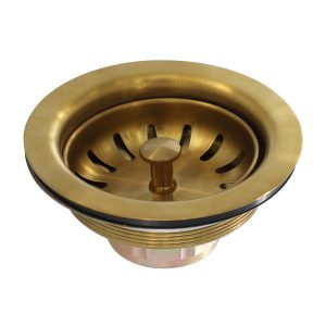 3-1/2 in. Basket Strainer Assembly in Brass