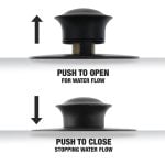 6th image of EZ Drain Cover in Matte Black