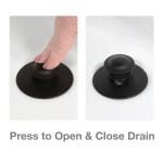 2nd image of EZ Drain Cover in Matte Black