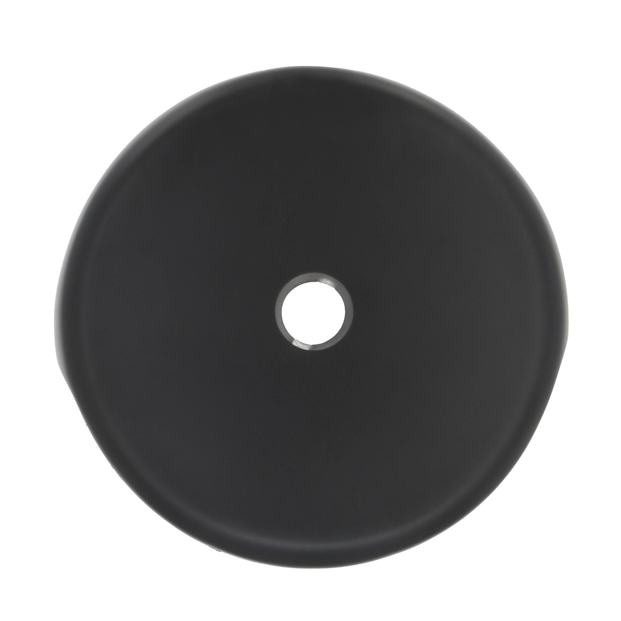 Matte Black Tub Overflow Cover Plate - 3-1/8 Inch Two Hole Bath Drain Cover With Screws