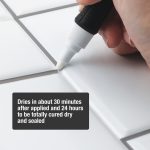 2nd image of 0.25 oz. Tile Grout Coating Pen in White