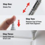 3rd image of 0.25 oz. Tile Grout Coating Pen in White