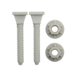 5/16 in. x 2-1/2 in. Plastic Toilet Closet Bolts with Nuts (2 Pack) 5/16 in. x 2-1/2 in. Plastic Toilet Closet Bolts with Nuts (2 Pack)
