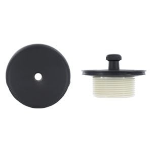 Universal Lift and Turn Tub Drain Trim Kit with Overflow in Matte Black Universal Lift and Turn Tub Drain Trim Kit with Overflow in Matte Black