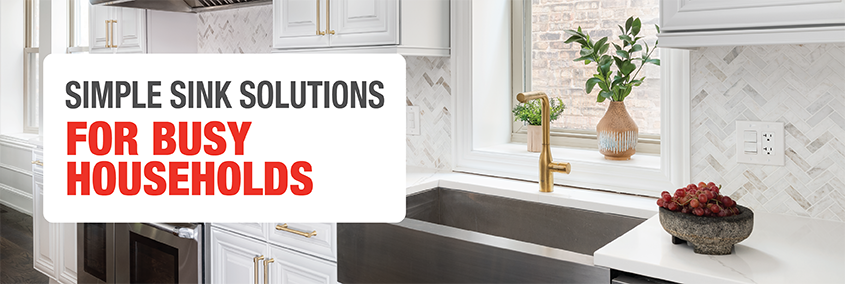 4 Simple Sink Solutions for Busy Households 4 Simple Sink Solutions for Busy Households